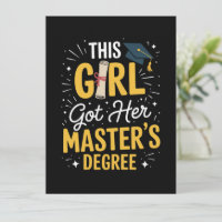 Cette fille a obtenu son diplôme de master 2026