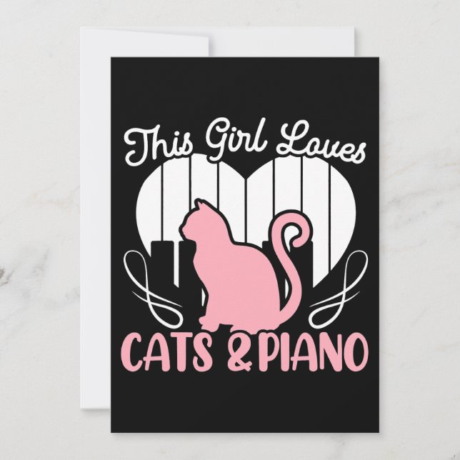 Invitation CETTE FILLE AIME LES CHEVAUX Équitation Équestre c (Devant)