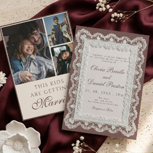Invitation Cette Photo De Mariage De Enfants Au Mariage En De