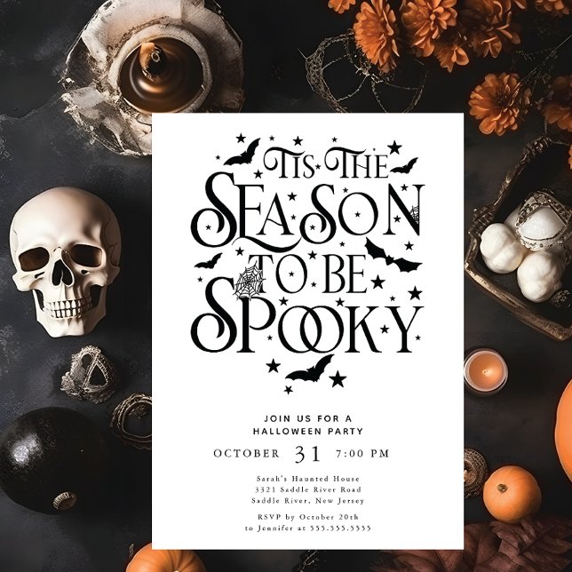 Invitation Cette Saison D'Être Éffrayante Halloween (Créateur téléchargé)