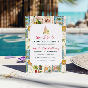 Invitation Cette Señorita a besoin d'une Margarita   Fiesta m
