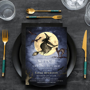 Invitation Cette sorcière se marie Enterrement de vie de jeun