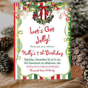 Invitation Chaîne de fête originale Joyeux anniversaire