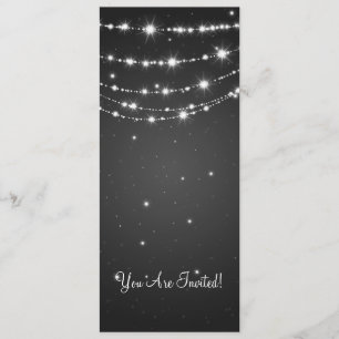 Invitation Chaîne de mariage élégante noire