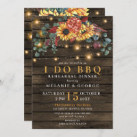 Chaîne Lights Sunflowers I DO BBQ Dîner de répétit