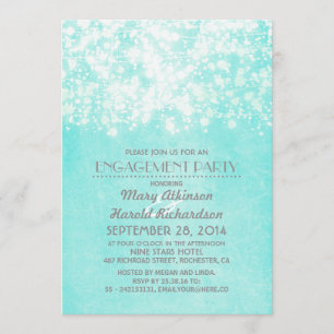 Invitation chaîne lumières bleu