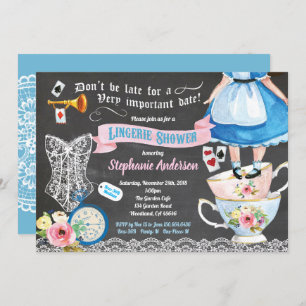 Invitation Chalet douche nuptiale Wonderland lingerie