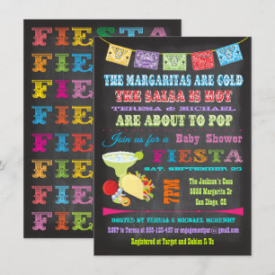 Invitation Chalet mexicain Fiesta Couples Baby shower