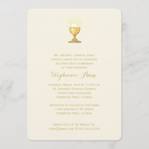 Invitation Chalice de communion