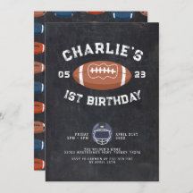 Chalkboard 1er anniversaire Football Party