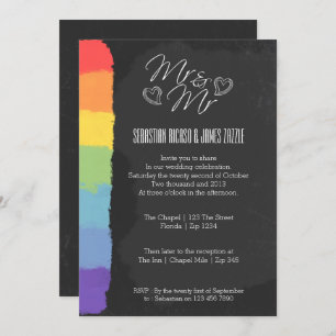 Invitation Chalkboard Heart Doodle avec Mariage détail de la 