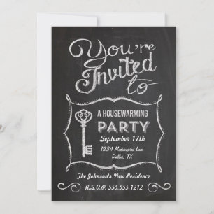 Invitation Chalkboard House