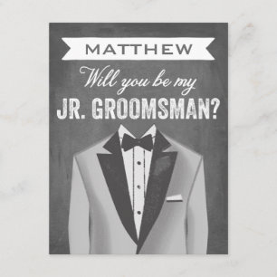 Invitation Chalkboard Junior Groomsman   Groomsman