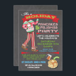 Invitation Chalkboard Noël Pancakes & Pajamas Party<br><div class="desc">Pancakes & Pajamas Party Invitations Super mignonne pour les fêtes, cette fête de Noël est pour les adultes ou les enfants qui ont un thème pyjama. Dispose de pantoufles Père Noël pj et rennes, de polices amusantes et de bannières sur un arrière - plan de tableau noir. Idéal pour un...</div>