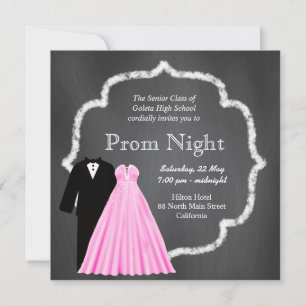 Invitation Chalkboard Prom