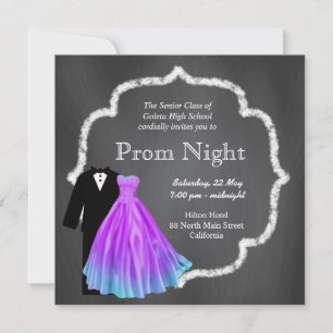 Invitation Chalkboard Prom