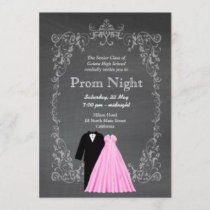 Invitation Chalkboard Prom