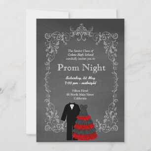 Invitation Chalkboard Prom