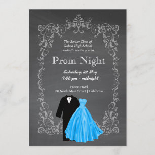 Invitation Chalkboard Prom