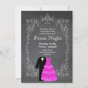Invitation Chalkboard Prom