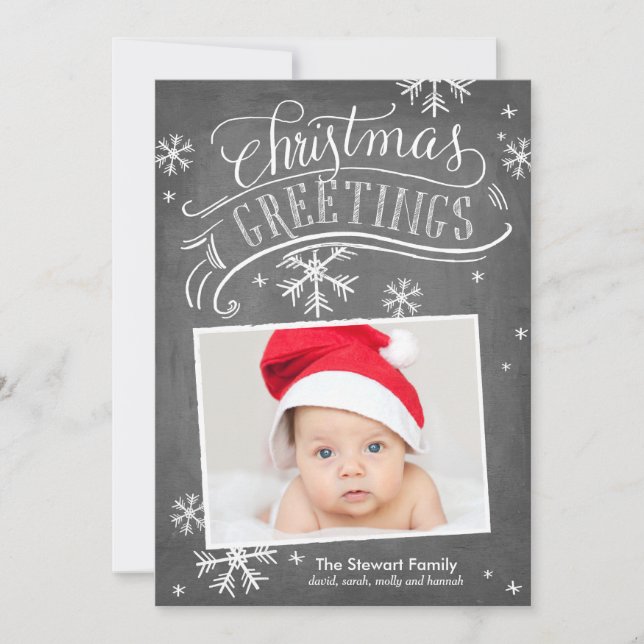 Invitation Chalkboard Salutations Collection (Devant)