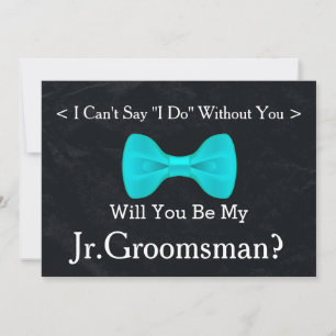 Invitation Chalkboard Seras-tu mon Jr.Groomsman