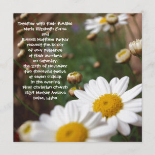 Invitation Champ de mariage des maris des maris