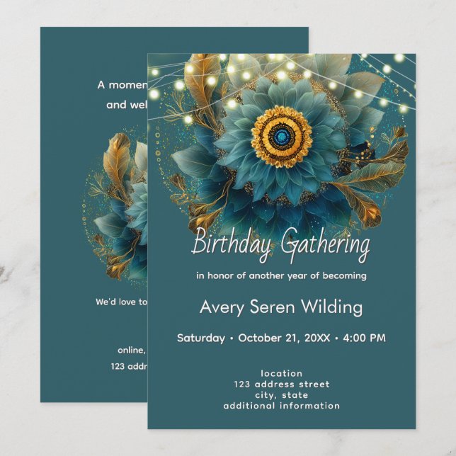 Invitation Champ vivant | Mandala (Devant / Derrière)