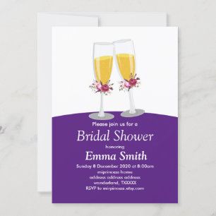 Invitation Champagne Brunch et Bubbly applaudissent