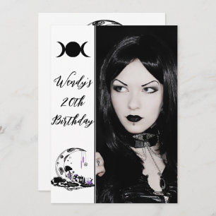 Invitation Champagne Cristal Lune Jardin Anniversaire Photo