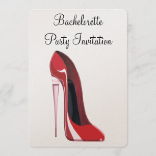 Invitation Champagne Heel Stiletto Bachelorette