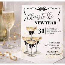 Champagne Or Noir Fête le Nouvel An