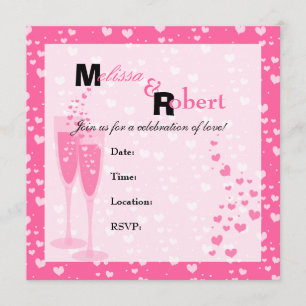 Invitation Champagne rose !