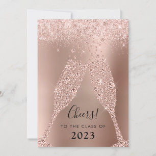 Invitation Champagne rose Gold Blush Pink