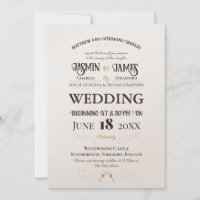 Champagne Shimmer Heritage Font Mariage