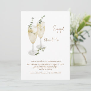 Invitation Champagne Toast Foliing Partie II