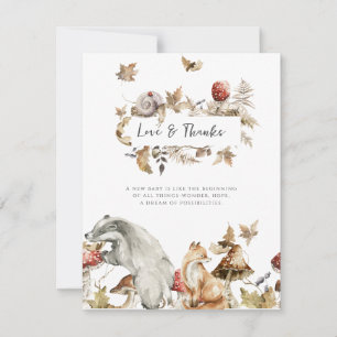 Invitation Champignon d'automne   Merci forestier