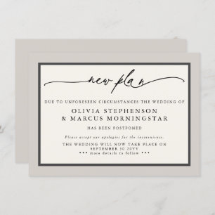 Invitation Champignon de Terre - Événement Moderne Reporté