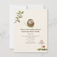 Champignons de la feuille de hérisson Baby shower