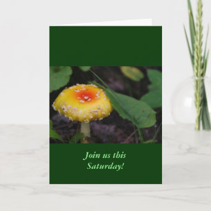 Invitation Champignons jaunes Extraordinaires