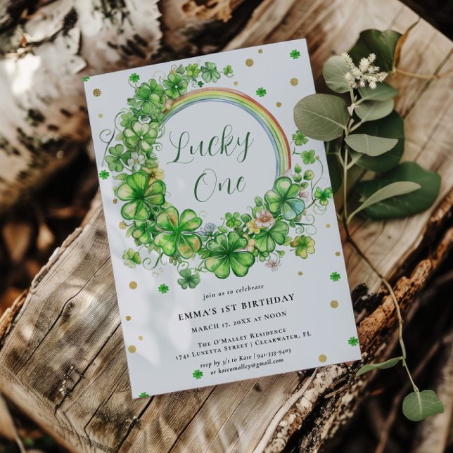 Invitation Chanceux | 1er anniversaire de la Saint-Patrick (Créateur téléchargé)