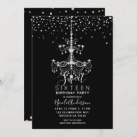 Chandelier Parties scintillant Diamant Argent Doux