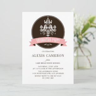Invitation Chandelier vintage Classic Graduation