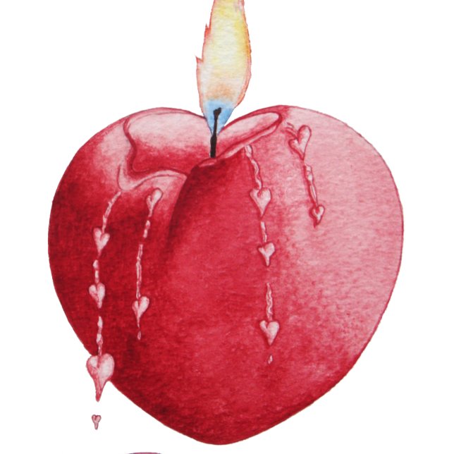 Invitation chandelle coeur romantique rouge amour pour mariag (Créateur téléchargé)