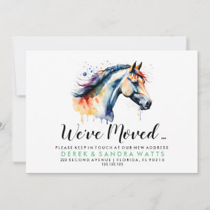 Invitation Changement d'adresse que nous avons déplacé un che