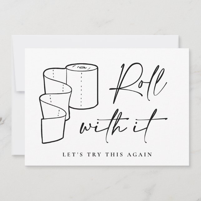 Invitation Changement de date moderne reporté Annulé événemen (Devant)