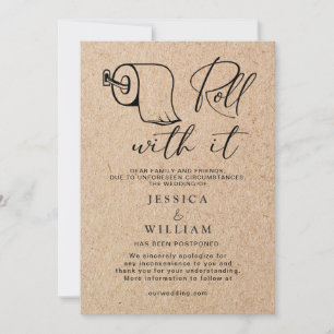 Invitation Changement de date moderne reporté Annulé événemen