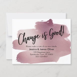 Invitation Changer est une bonne écriture Rose Gold Swash Car