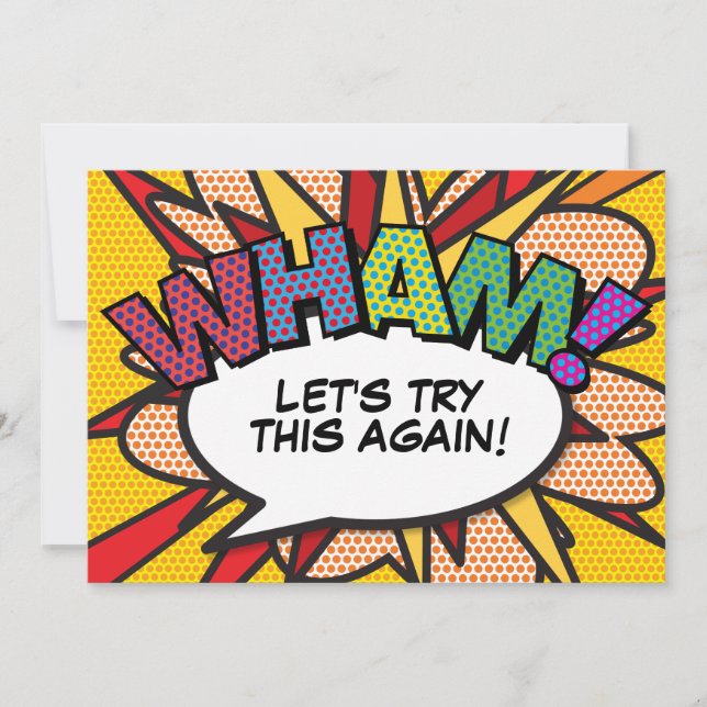 Invitation Changer la date Nouveau plan Dessin amusant modern (Devant)