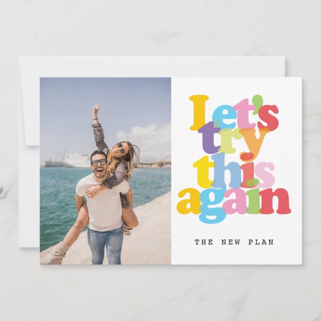 Invitation Changer la date reportée événement annulé Photo (Devant)